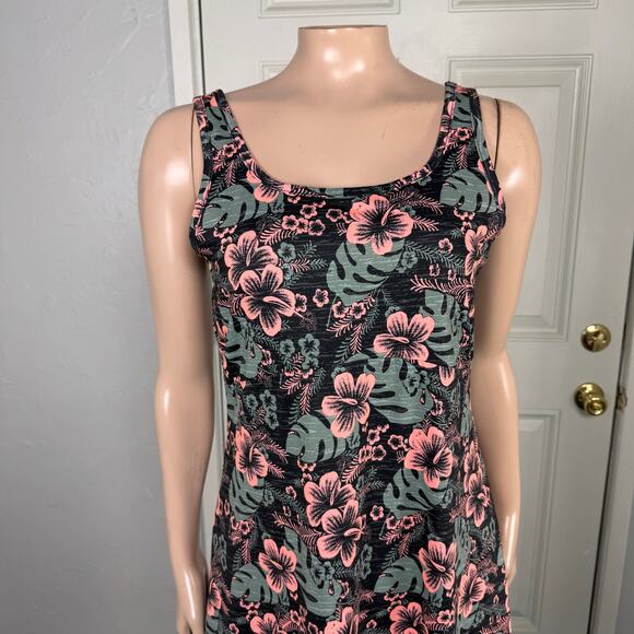 Columbia Women's Dress PFG Freezer III M Travel Tropical Floral Hawaiian E4-29 - Picture 2 of 7